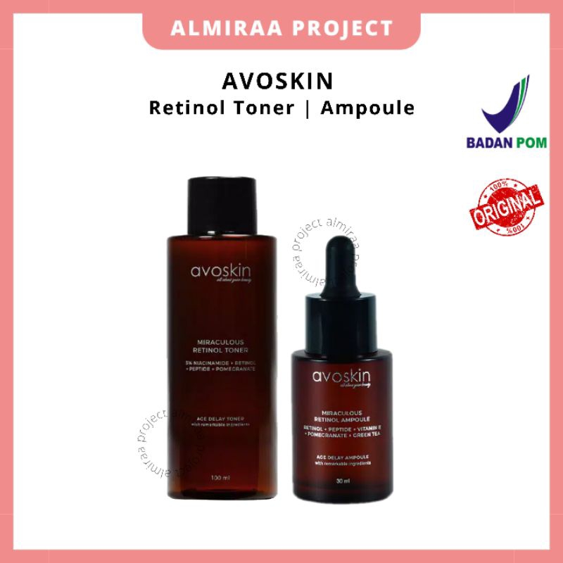 AVOSKIN Retinol Toner 100ml | Ampoule 30ml