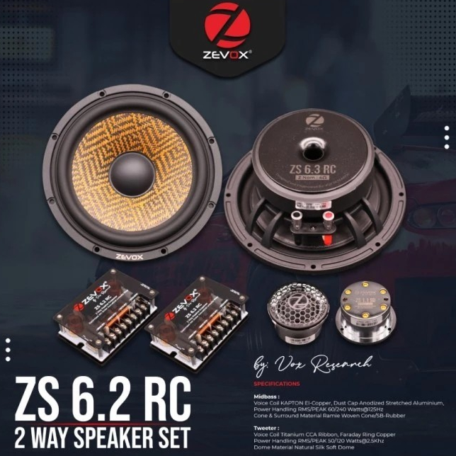 ZEVOX ZS 6.2 RC speaker 2 way speaker split 2 way ZEVOX ZS6.2RC ORI