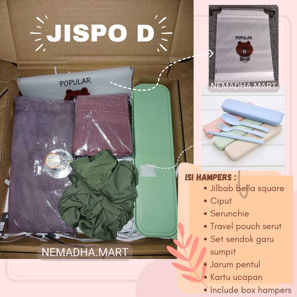 

HAMPERS HIJAB / GIFT BOX / HAMBERS BELLA SQUARE / KADO ULANG TAHUN / BIRTHDAY / PAKET KADO / KADO NIKAHAN / WISUDA / HAMPERS MURAH