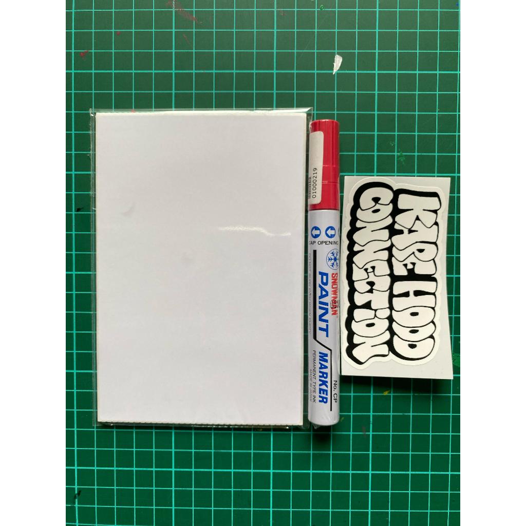

Paint Marker Snowman Red/Merah dan Sticker Blank, Sticker Untuk Slap