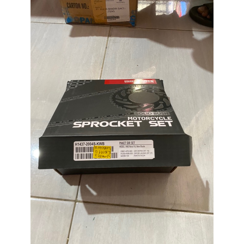 Gearset (Rantai satu set) KWB motor blade dan revo fit merek indopart