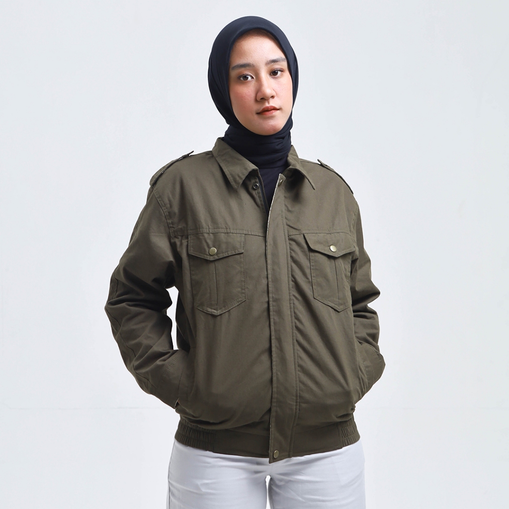 Nookly Jaket Hijab Wanita Workwear Chester Atasan Wanita