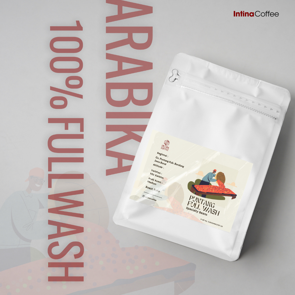 

Kopi Biji/Bubuk Arabika 100 gram 100% Arabica Full Wash Puntang