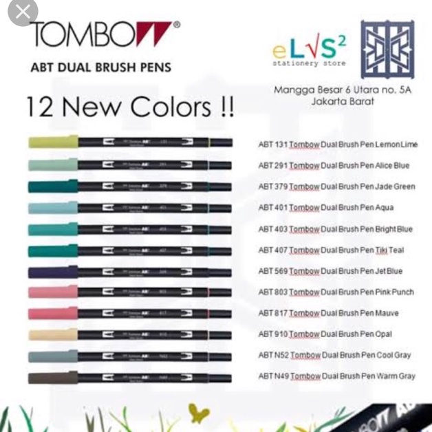 

Ready Tombow abt warna baru AS