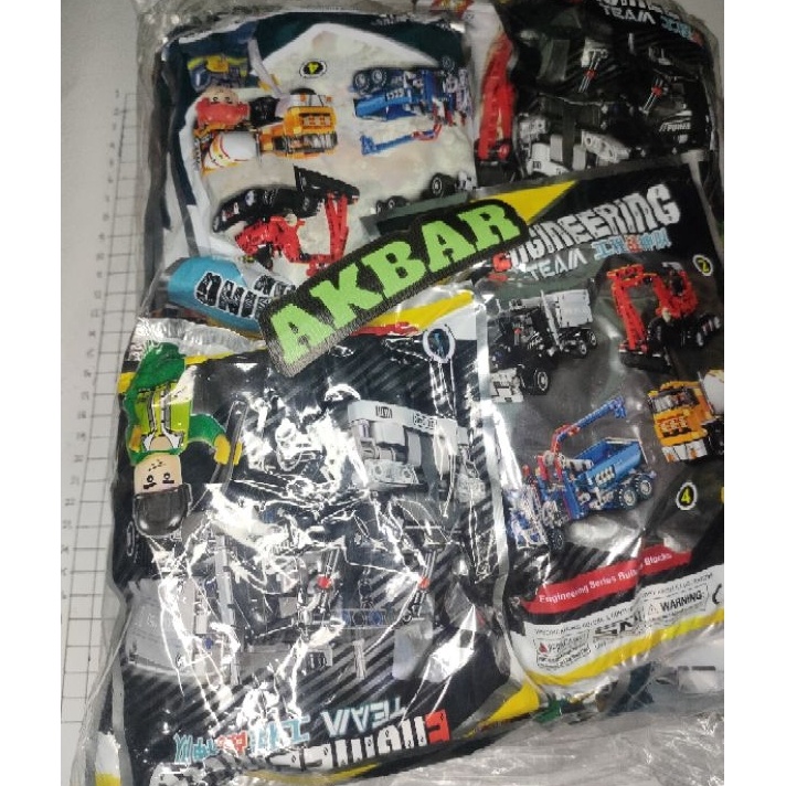 FG2 2pcs Lego robot mainan rakit grenjeng robot