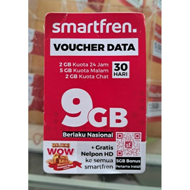 vcr smartfren 9 gb 30 hari