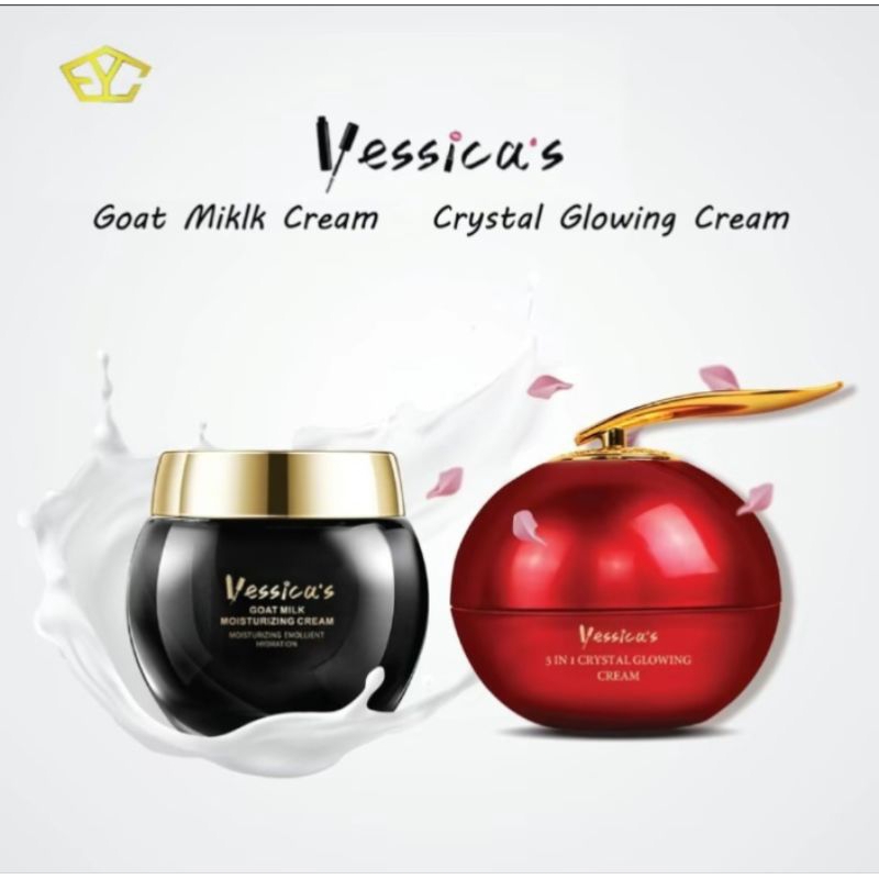 [READY] yessica's 5in1 crystal glowing cream yessicas cream apple yessica apel atau yessicas goat mi