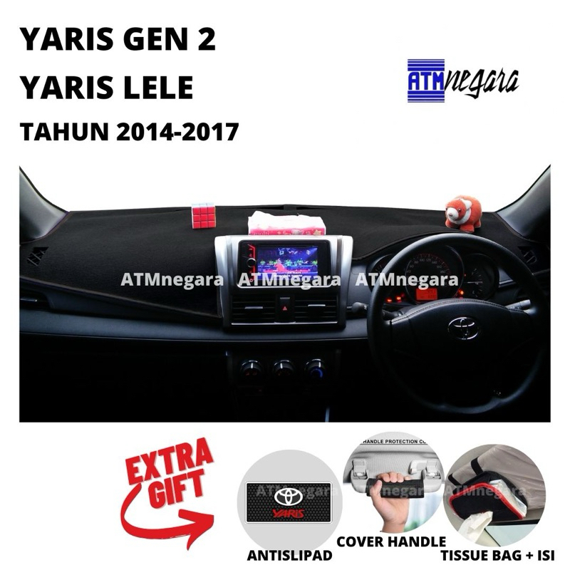 COVER DASHBOARD PREMIUM YARIS LELE YARIS GEN 2 Aksesoris Alas Pelindung Dasbor Mobil