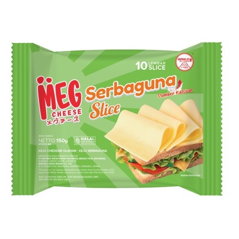 

MEG Cheese Slice Serbaguna Keju 10 Lembar [150 Gr] / 1 Pack