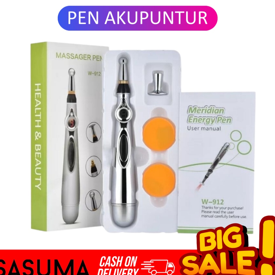 KF7 SASUMA PENA PIJAT TERAPI REFLEKSI ELEKTRIK MASSAGE PEN AKUPUNTUR LISTRIK MERIDIAN