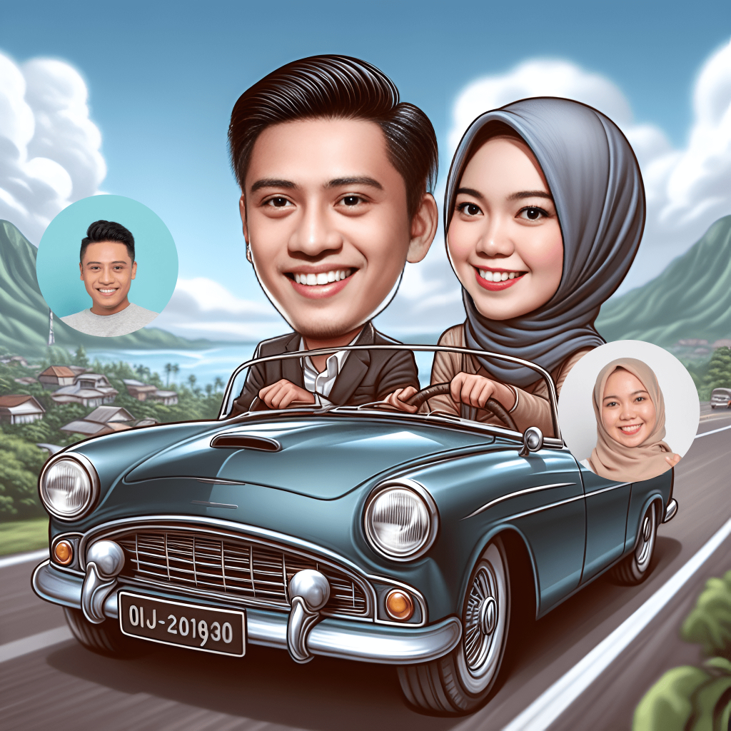 JASA EDIT FOTO KARIKATUR WAJAH COSTUM 3D AI KADO HADIAH [EXPRESS]
