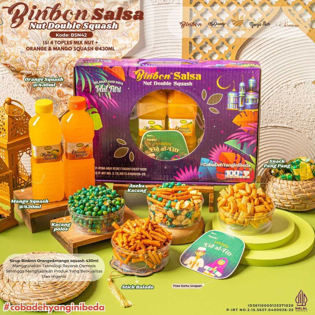 

KUE LEBARAN/KUE KERING/BINGKISAN/HAMPERS/PAKET KUE BINBON SALSA NUTS 4+1