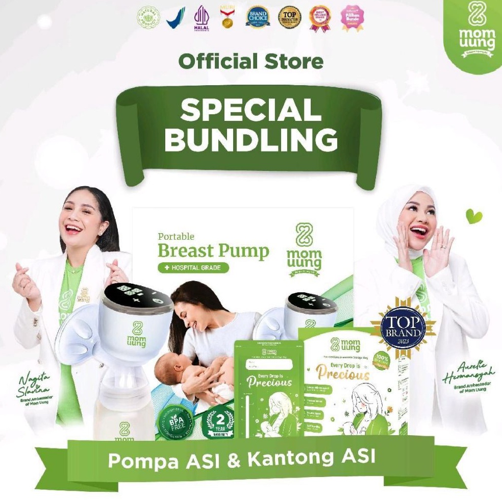 Hot Sell MOM UUNG PAKET BUNING POMPA ASI  KANTONG ASI MOM UUNG  KANTONG ASI MOM UUNG  POMPA ASI PORT