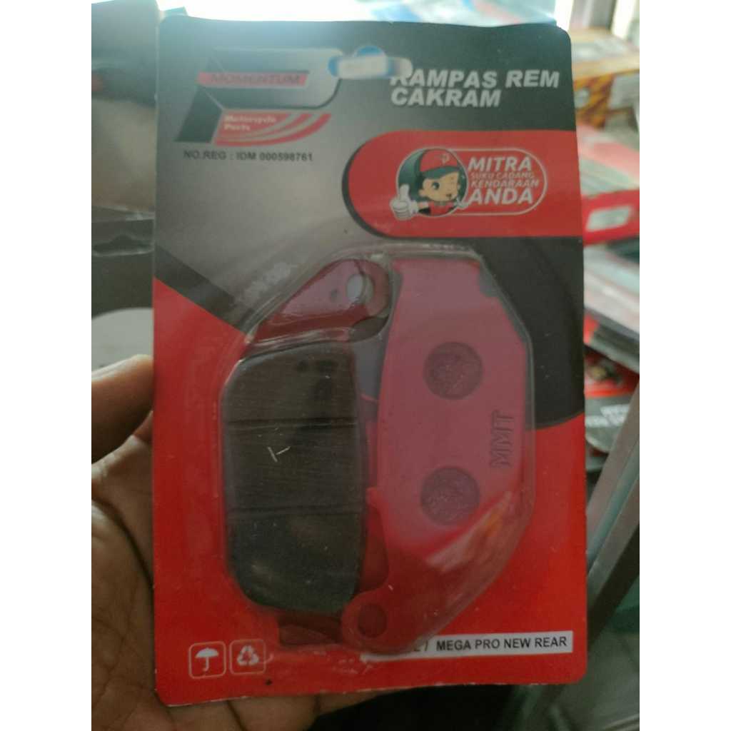 kampas rem depan megapro new