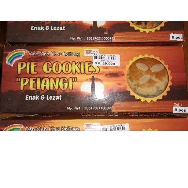 

pie cookies pelangi oleh oleh khas belitung