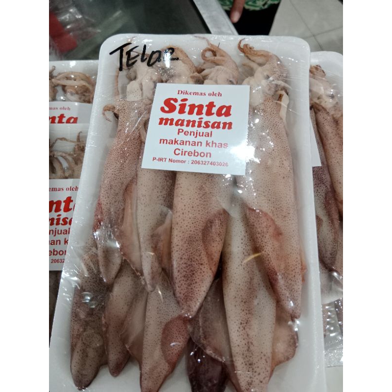 

Cumi Telor Asli Sinta Manisan Berat - 250 Gram khas Cirebon