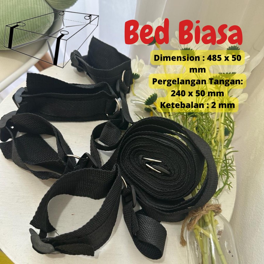 Tali Borgol Pengikat Kaki & Tangan --Kasur--Black