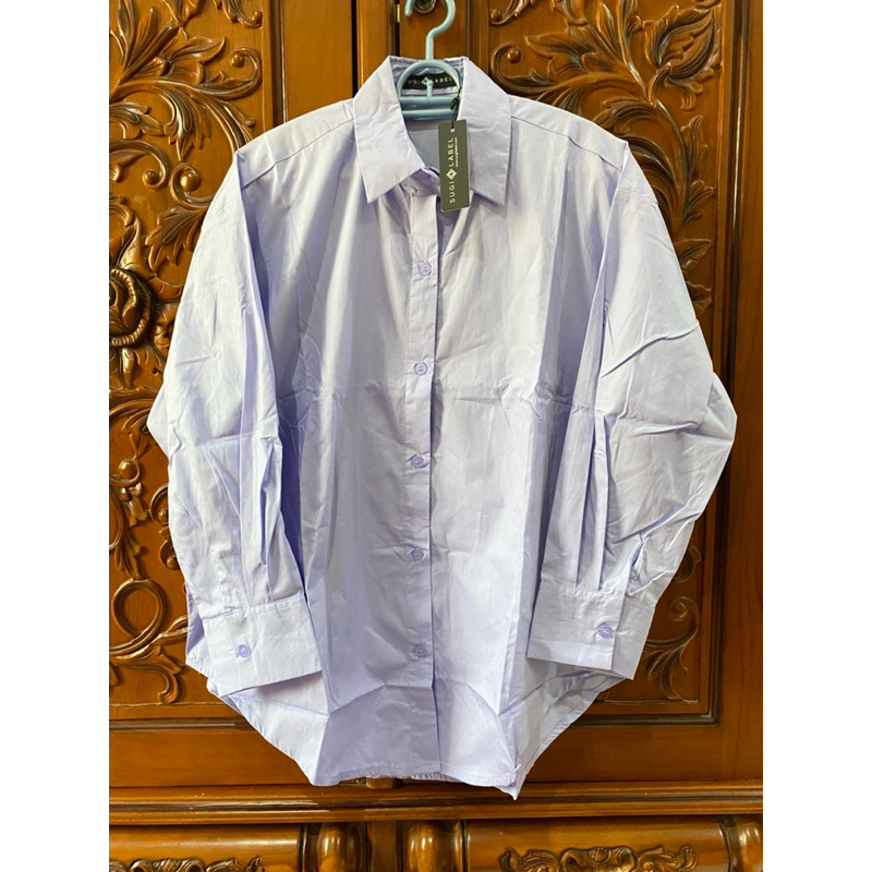 NEW Kemeja SUGI LABEL, VENTY SHIRT “Lilac”