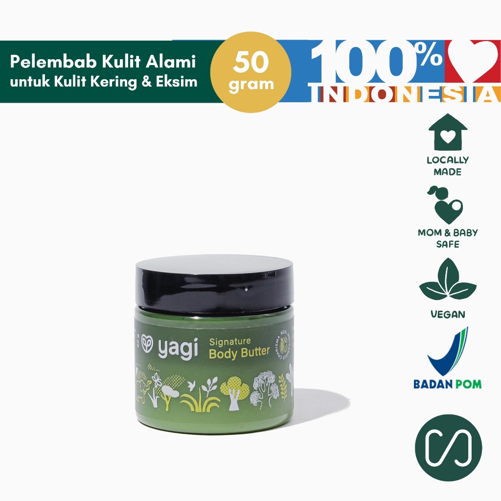 Yagi Forest Skincare Signature Body Butter 50gr - Pelembab Kulit Alami