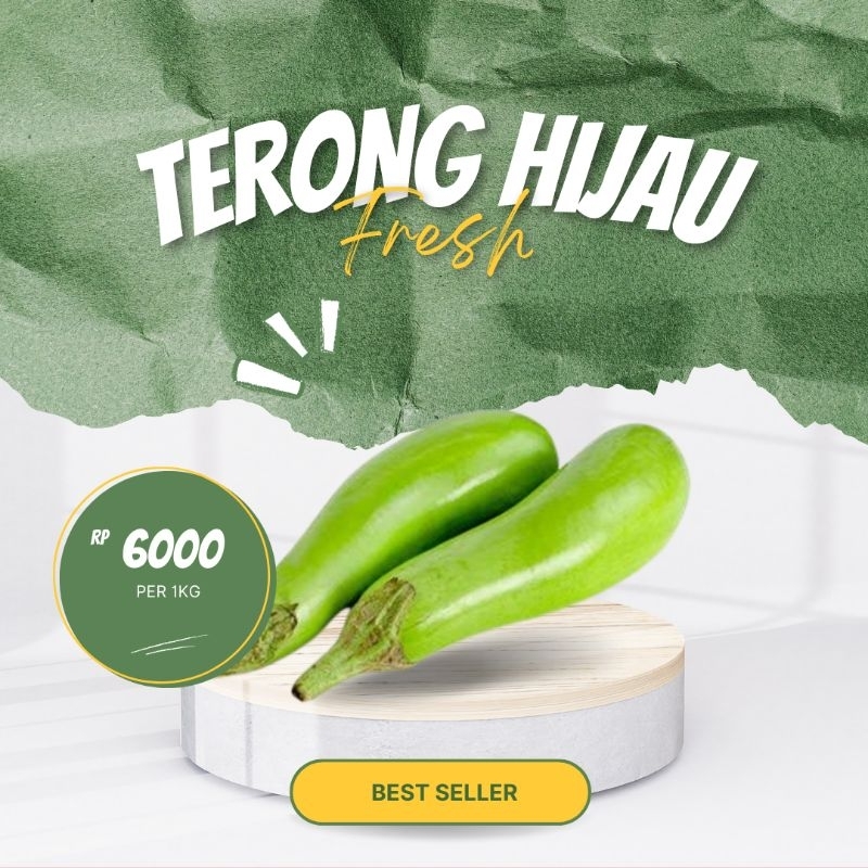 

Terong Hijau Fresh Berkualitas 1KG
