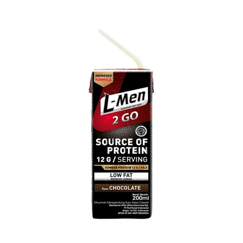 L-Men 2 Go Whey Protein Low Fat Chocolate 200ml