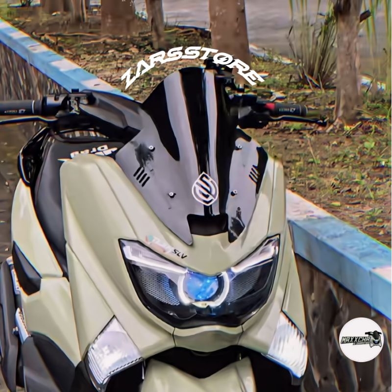 visor nmax old model tdr v2 sirip bening dan smoke - windshield nmax