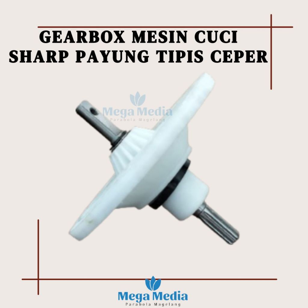 GEARBOX SHARP PAYUNG TIPIS KECIL / GEAR BOX MESIN CUCI SHARP 2 TABUNG