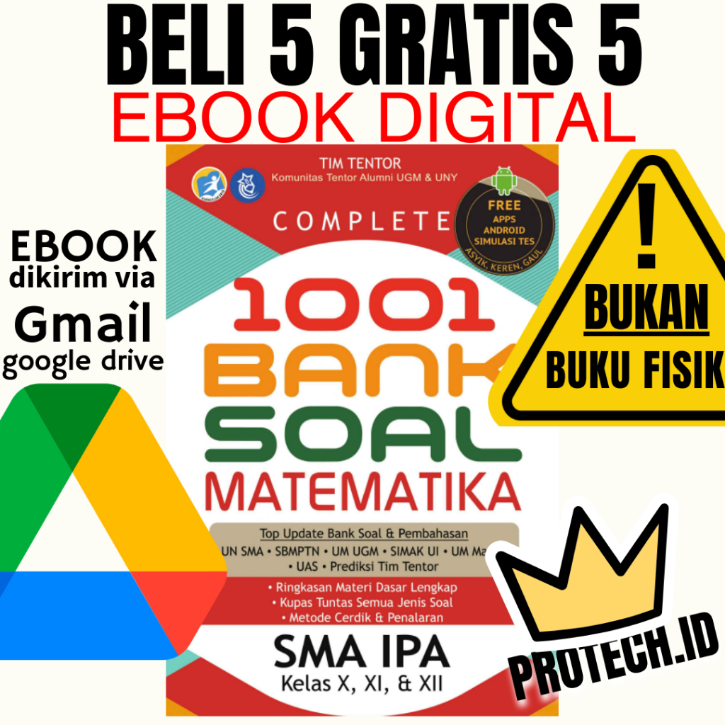 

(267) Complete 1001 Bank Soal Matematika SMA IPA Kelas X,XI,XII