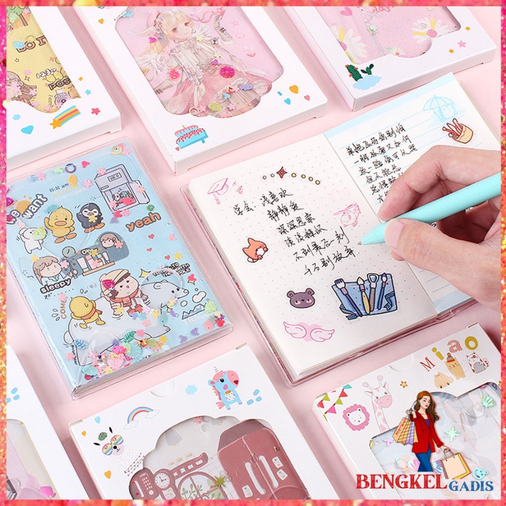 

BG Notebook Glitter Motif Kartun Buku Tulis Anak Glitter Karakter Buku Diary Kreatif Untuk Anak Anak