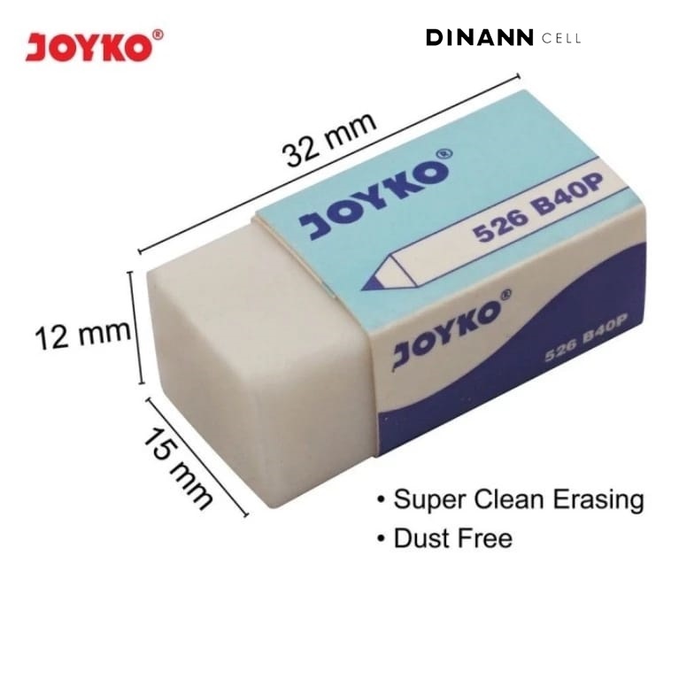 

Eraser 526-B40BP Putih Penghapus Joyko Kecil - 1 Pcs