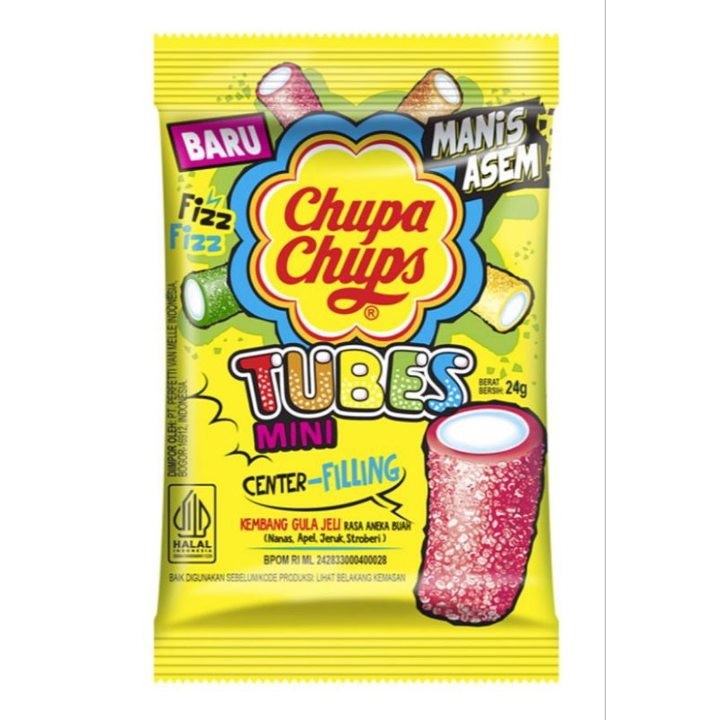 

Chupa Chups Tubes Mini Kembang Gula Jeli 24 g