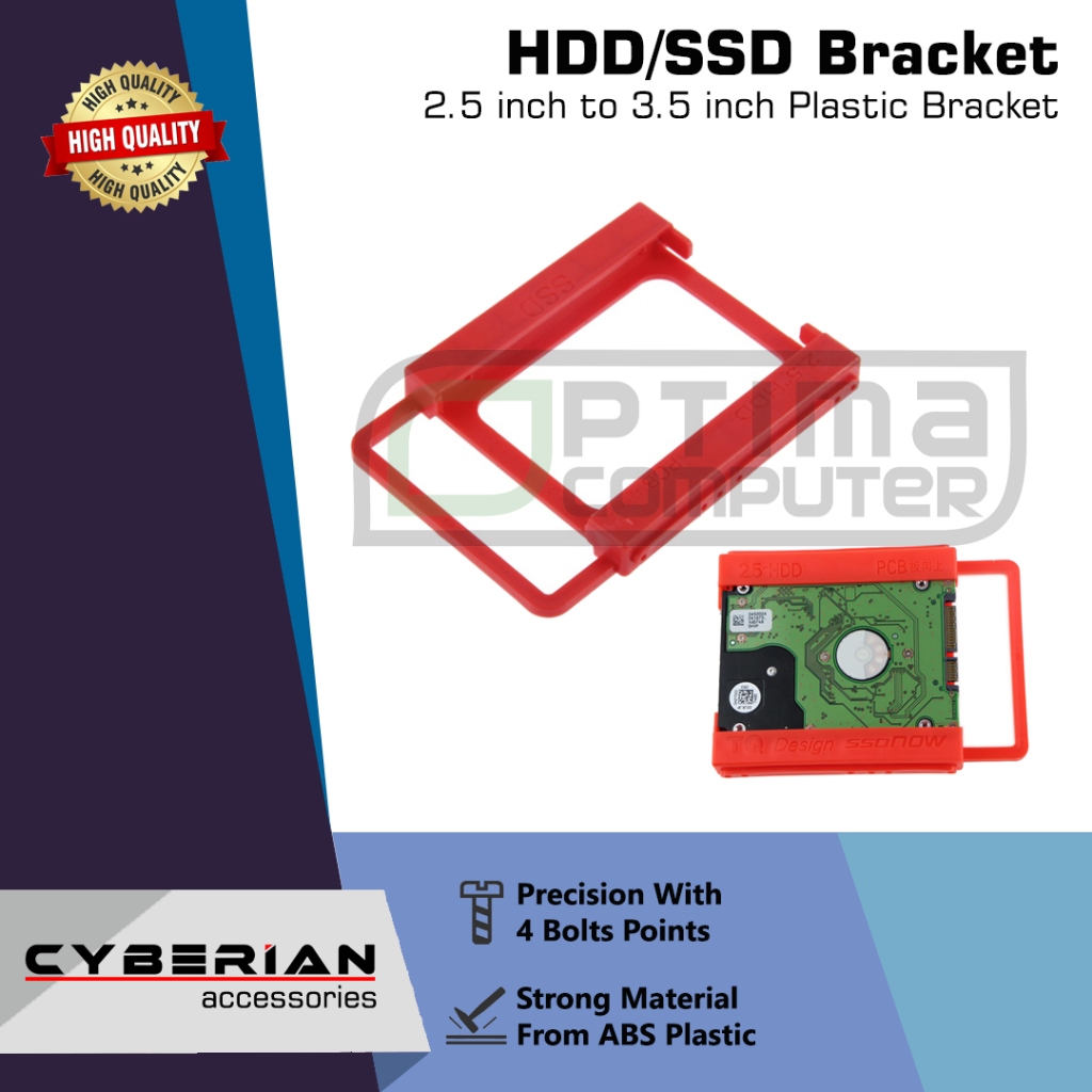 Bracket HDD/SSD 2.5 inch to 3.5 inch Plastic