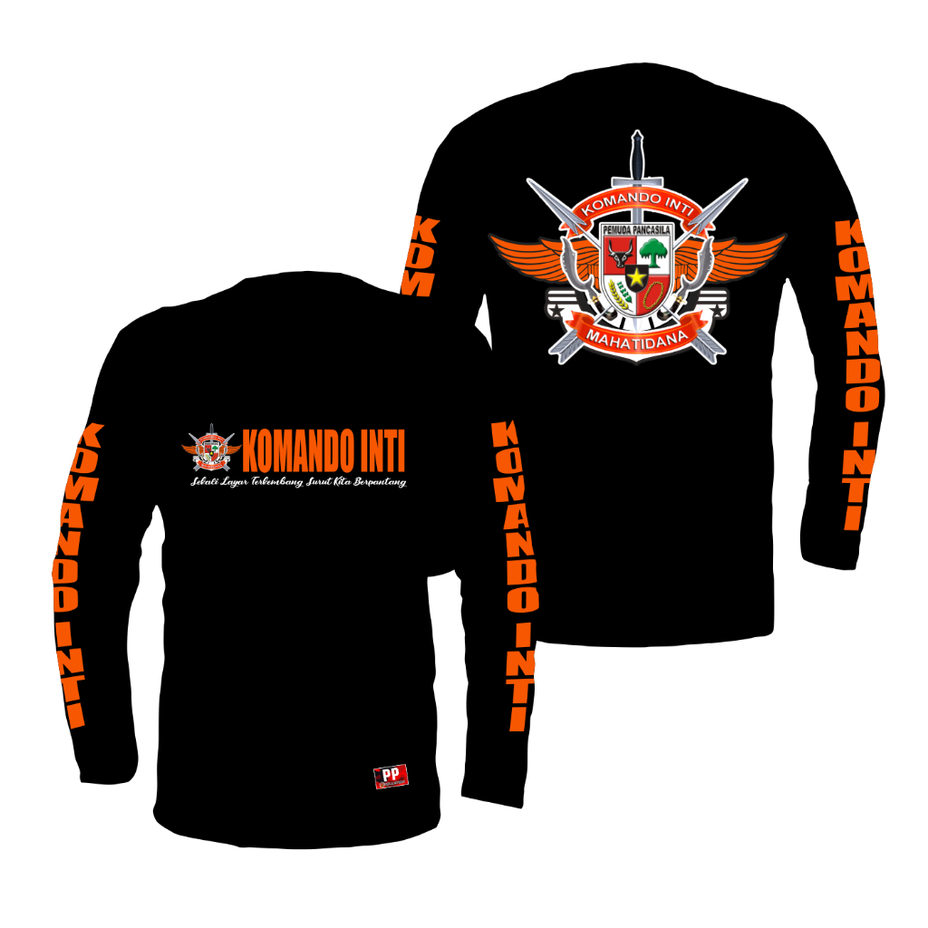 TERBARU 2024 KAOS PEMUDA PANCASILA BAJU PP KOTI SAYAP OREN 01 LENGAN PANJANG