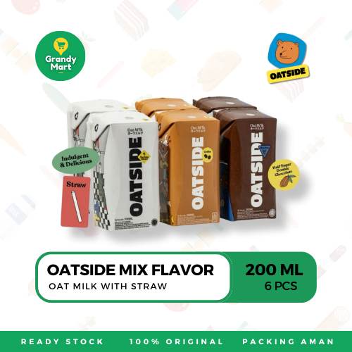 

Oatside Oat Milk Straw 200 ML ( 6 pcs ) - Mix Flavor