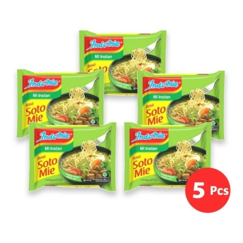 

Indomie mie soto isi 5 pcs