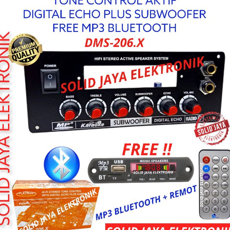TONE CONTROL AKTIF PLUS MP3 BLUETOOTH DMS26 DMS26X DMS 26 BT STEREO TONE KONTROL ACTIVE DIGITAL ECHO