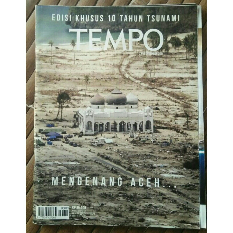 Majalah Tempo Edisi Khusus 10 Tahun Tsunami : Mengenang Aceh, 28 Desember 2014.