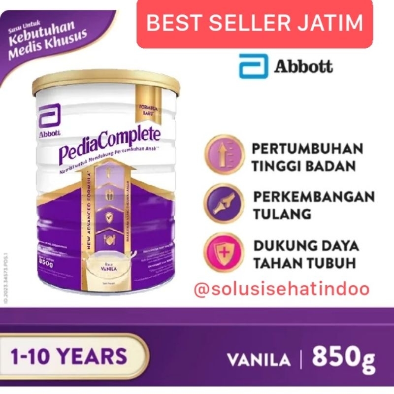 

JATIM PEDIACOMPLETE VANILLA 850 gr - Susu Nutrisi Berat Badan Anak 1-10 tahun