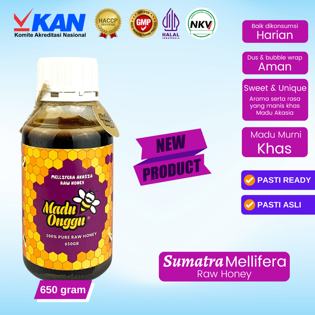 

MADU ONGGU - Sumatera Mellifera Raw Honey 650 gram (Madu Asli Bukan Sirupan)