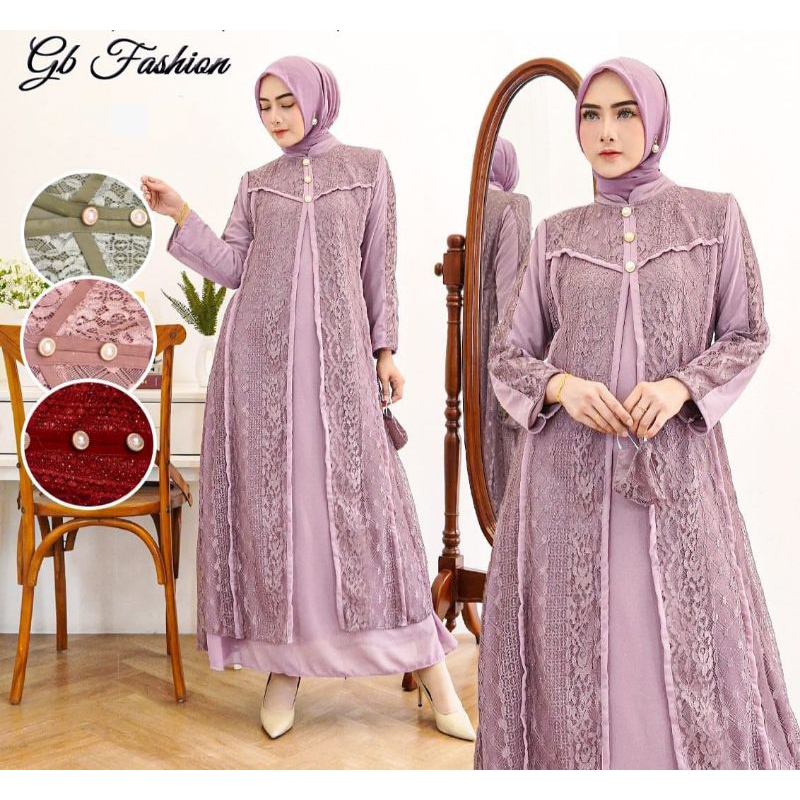 Gamis Kebaya Model Cardi - Sekar jagad