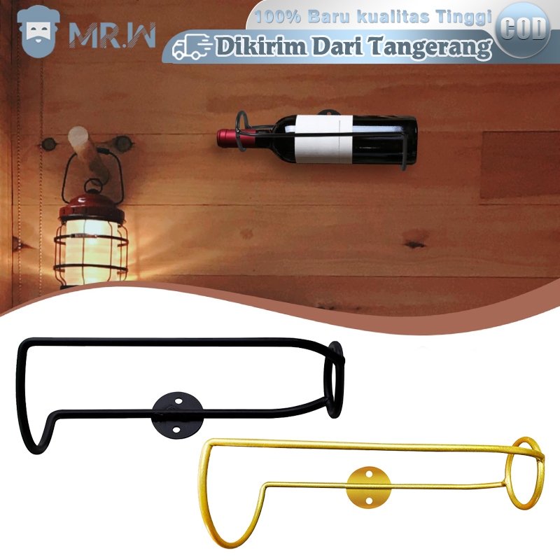 Rak Wine Dinding Emas Rak Botol Wine Dinding Bottle Wine Wall Holder Rak Dinding Botol Wine Resto Ca