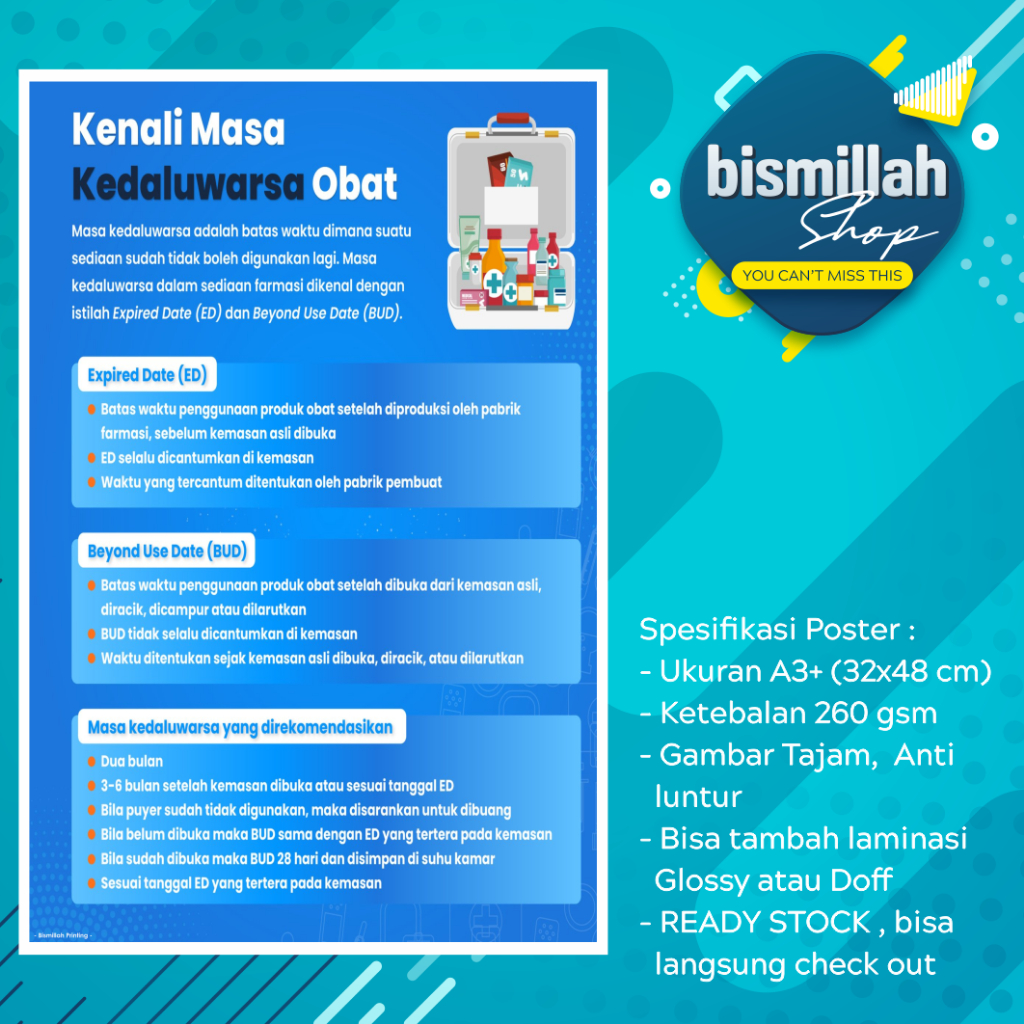 Poster Masa kadaluarsa Obat