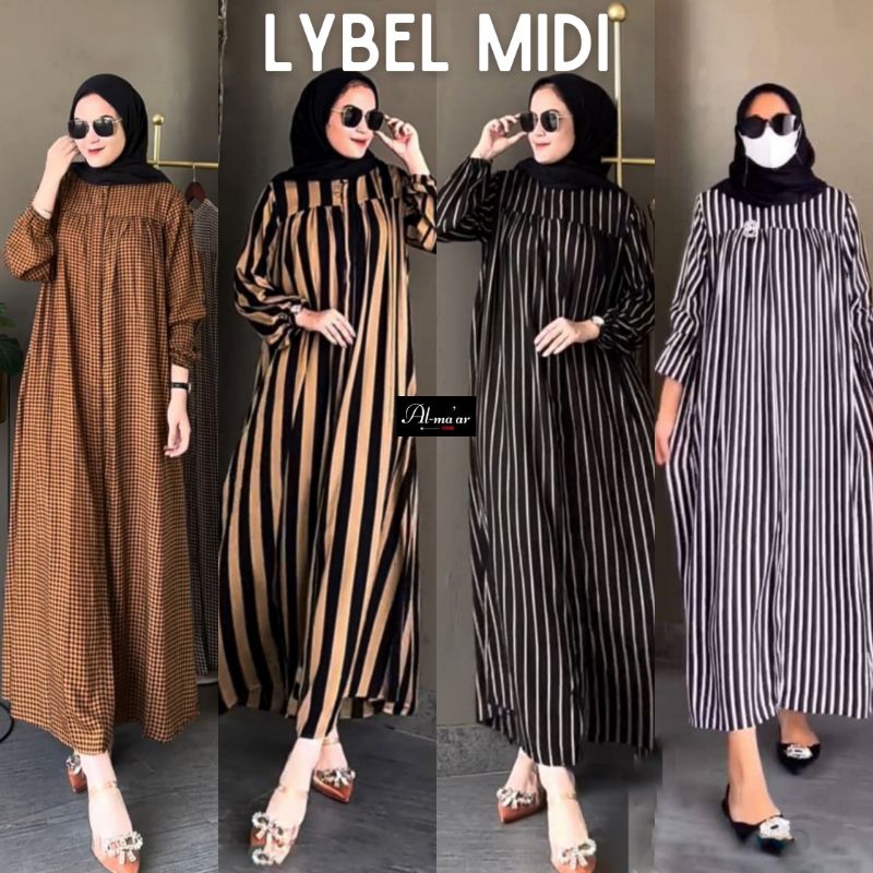 Lybel Midi Salur Rayon Viscose