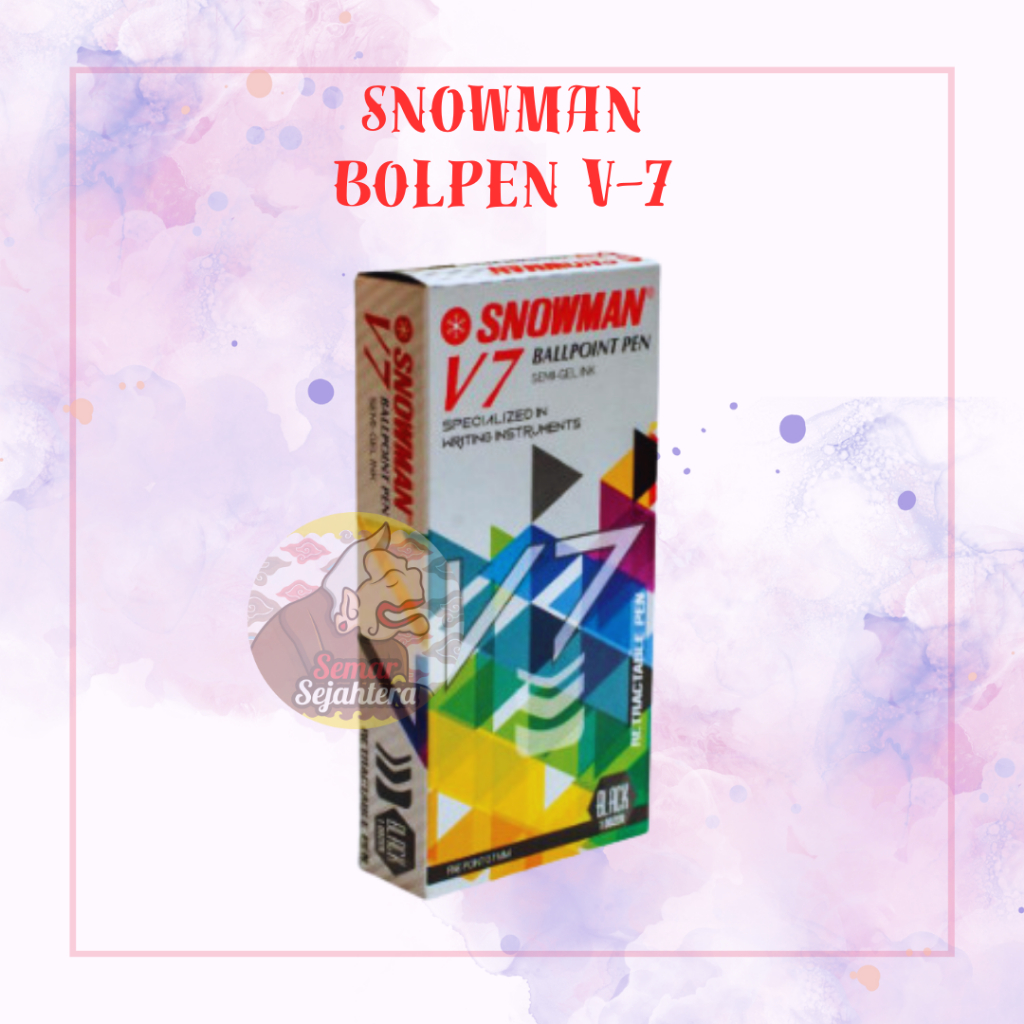 

[PCS] PULPEN SEMI GEL V-7 SNOWMAN 0.7 MM CRYSTAL*