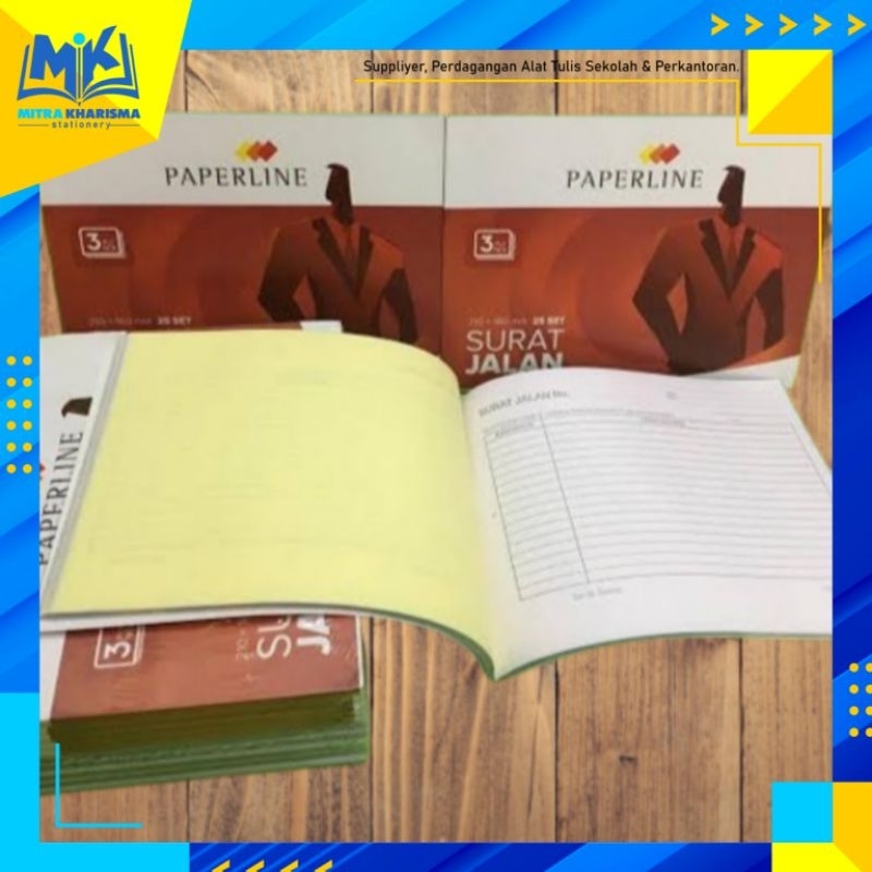 

Surat Jalan 3 Ply / Rangkap 3 Ukuran 210 x 160 mm (25 Sheet)