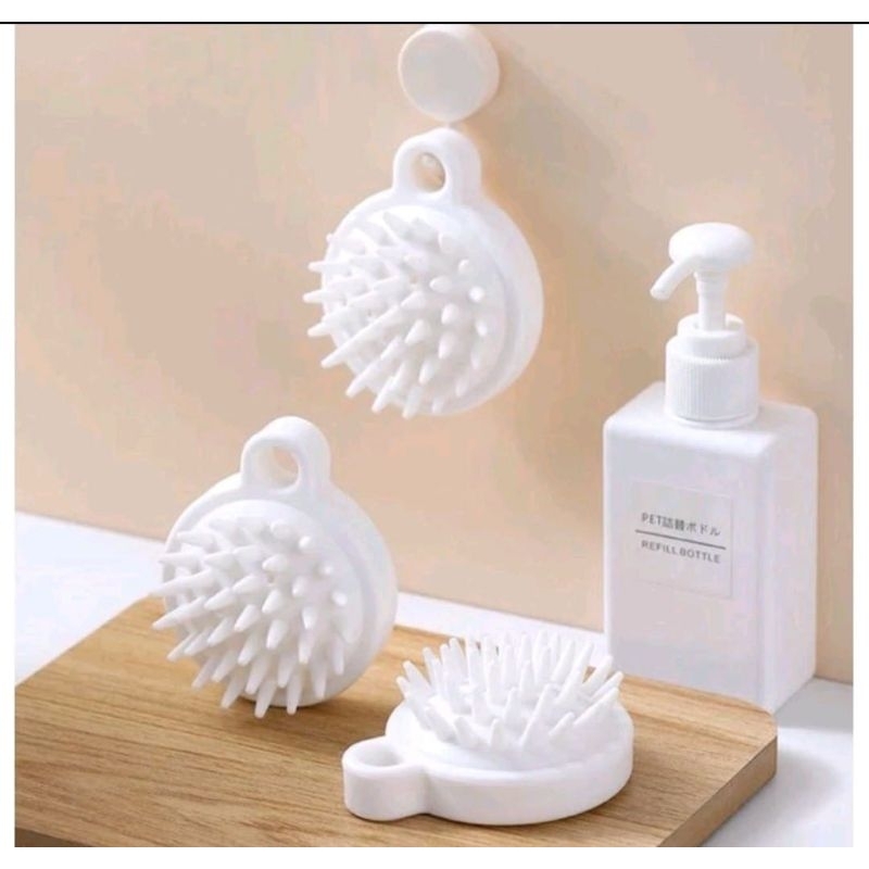 Alat Pijat Kepala Silikon / Sisir Keramas Silikon