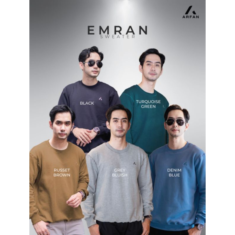 [READY STOK PUSAT] Emran Sweater by Arfan/ORI ARFAN