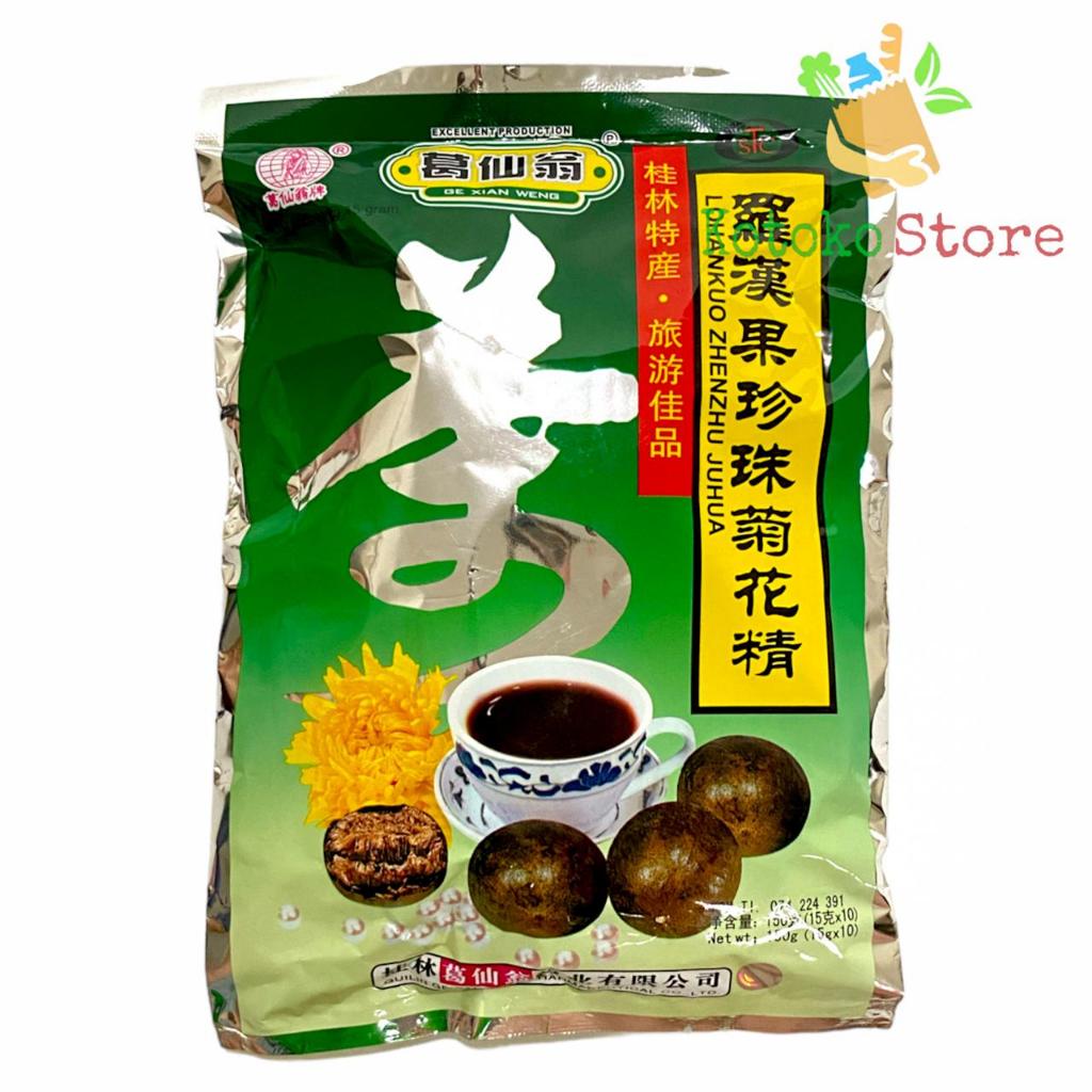 

Lo Han Kuo isi 10 Sachet / Lo Han Kuo Zhenzhu Juhua 150gr