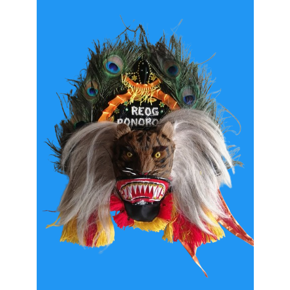 REOG MINI HIASAN MAINAN ANAK 30 CM MURAH MERIAH / REYOG / PONOROGO / ASLI / GANONG / JARANAN