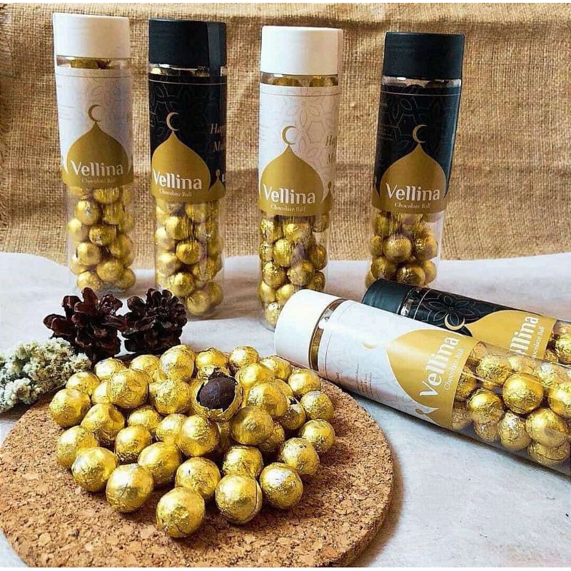 

Vellina cokelat toples tabung